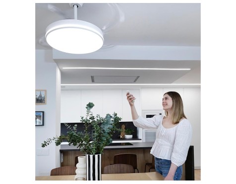 Ventilador De Sostre Amb Llum Cosmos Blanc
