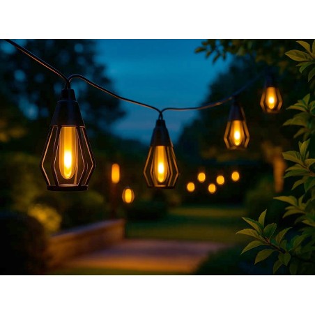 Guirnalda Led Solar Selene Efecto Llama