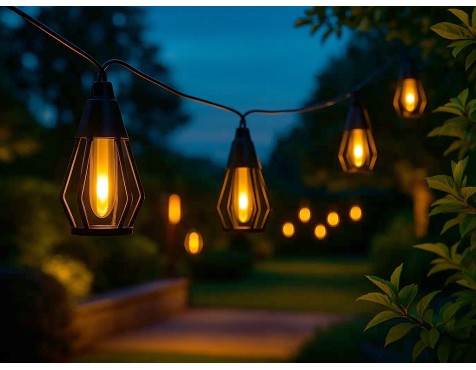 Guirnalda Led Solar Selene Efecto Llama