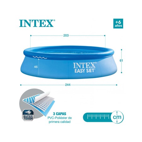 Piscina Hinchable Easy Set Intex Con Depuradora