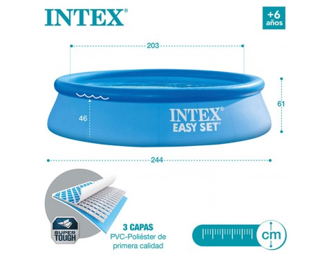 Piscina Hinchable Easy Set Intex Con Depuradora