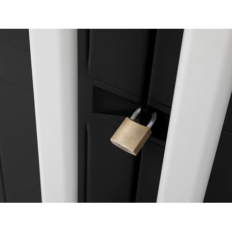 Armari Resina Baix Garatge Midi 2 Portes Negre
