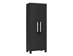 Armario Resina Alto Garage Midi 2 Puertas Negro