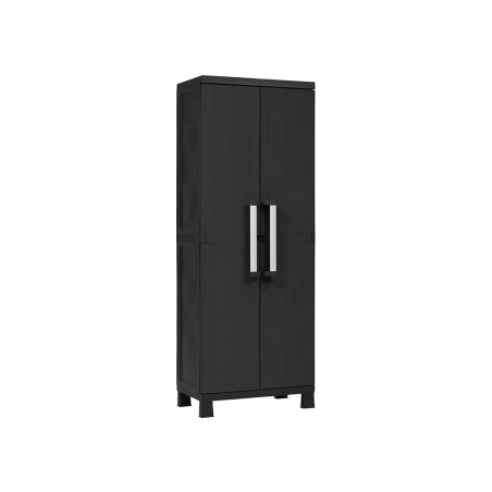 Armario Resina Alto Garage Midi 2 Puertas Negro