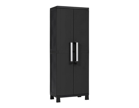 Armario Resina Alto Garage Midi 2 Puertas Negro