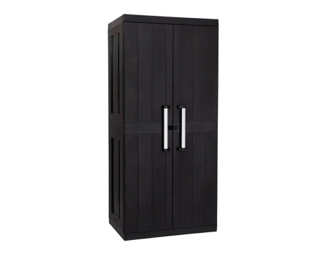 Armari De Resina Garage Mega 2 Portes Negre