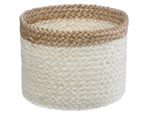 Cistella Jute Blanca (3un)