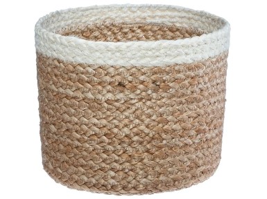 CISTELLA JACKSON JUTE/BLANC L