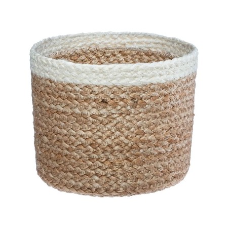 Cistella Jackson Jute/Blanc L