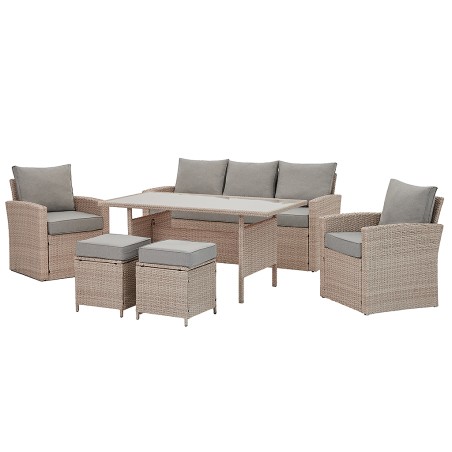 Conjunt De Jardí Cafè Coín Acer I Rotang Sintètic