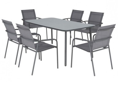 CONJUNTO MENORCA MESA+6 SILLAS