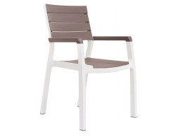Silla Jardín Harmony Blanco Y Capuchino