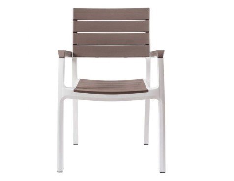 Silla Jardín Harmony Blanco Y Capuchino