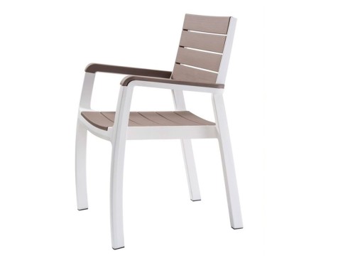 Silla Jardín Harmony Blanco Y Capuchino