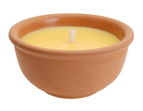 Vela Citronela Antimosquitos Terracota