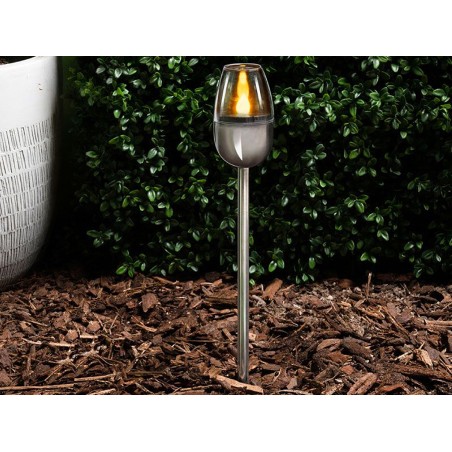 Baliza Solar Led Efecto Llama