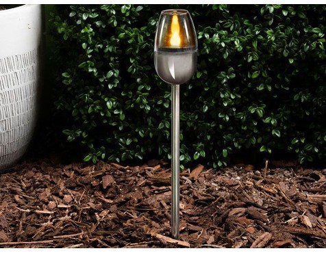 Baliza Solar Led Efecto Llama