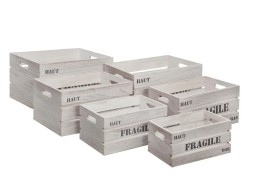 Caja De Madera Ylias Gris Claro M