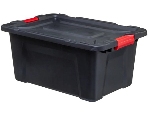 Caja De Plástico Store N'lock Negra