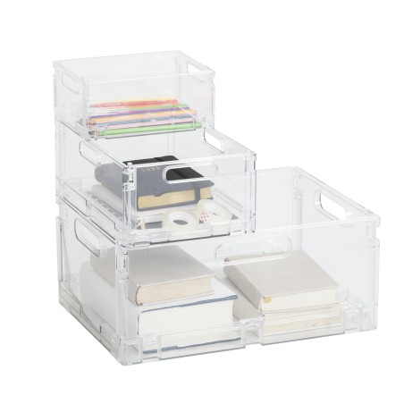 Caja De Plástico Transparente Fold'n Box