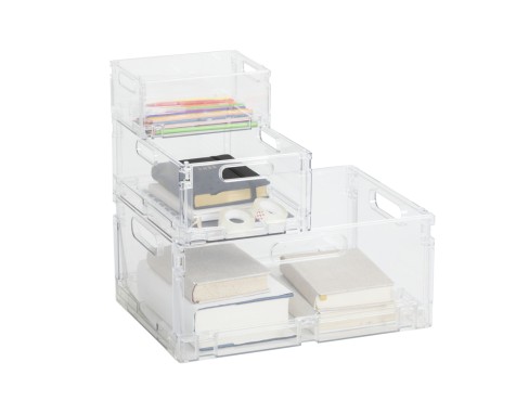 Caja De Plástico Transparente Fold'n Box