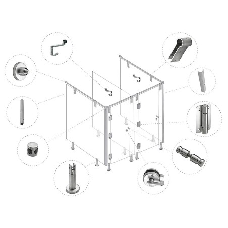 Penjador Topall Porta Cabines Sanitàries