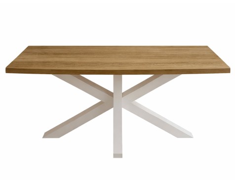 Mesa De Centro Stacy Rectangular Roble/Blanco