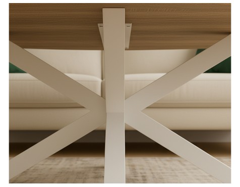 Mesa De Centro Stacy Rectangular Roble/Blanco