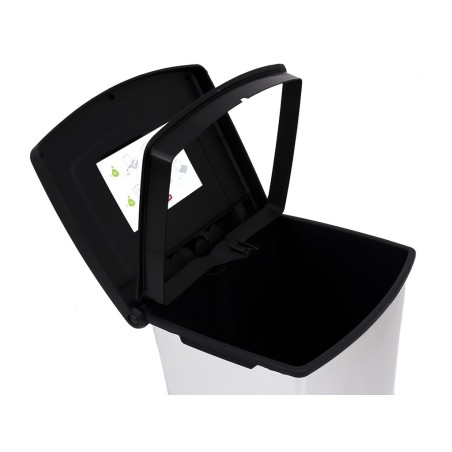 Cubo Basura Duo Decobin Plata