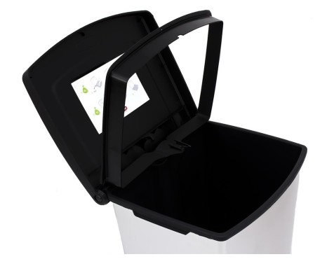 Cubo Basura Duo Decobin Plata