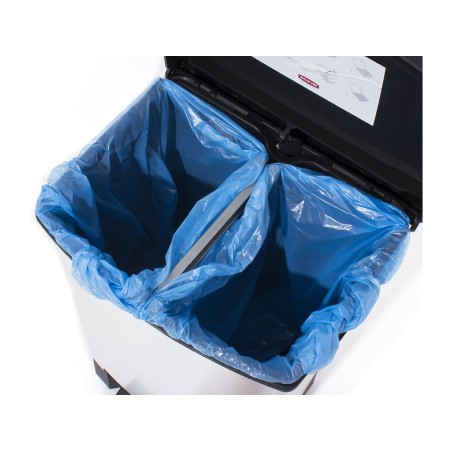 Cubo Basura Duo Decobin Plata