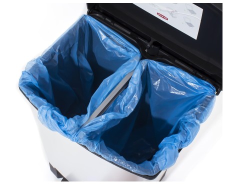 Cubo Basura Duo Decobin Plata