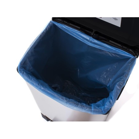 Cubo Basura Duo Decobin Plata
