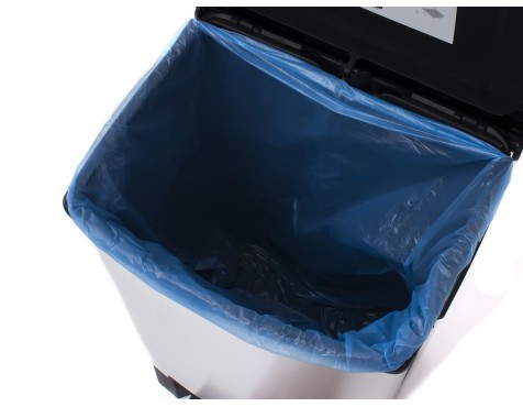 Cubo Basura Duo Decobin Plata