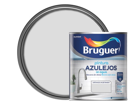 Pintura Al Agua Azulejos Gris Perla