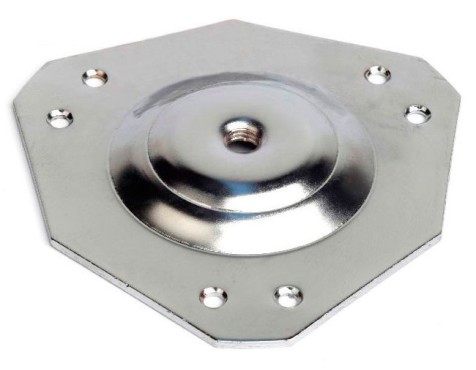 Pletina Pata Mesa Cromada ø130mm