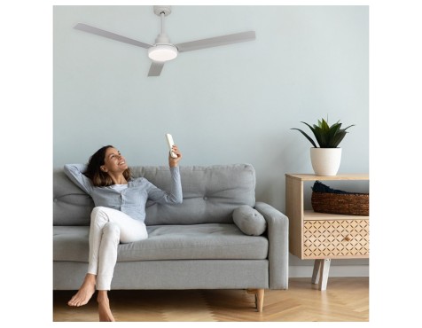 Ventilador De Techo Con Luz Kaze Blanco