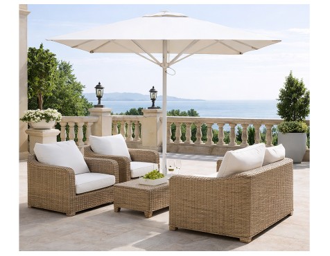 Sombrilla Terraza Corsica Blanco