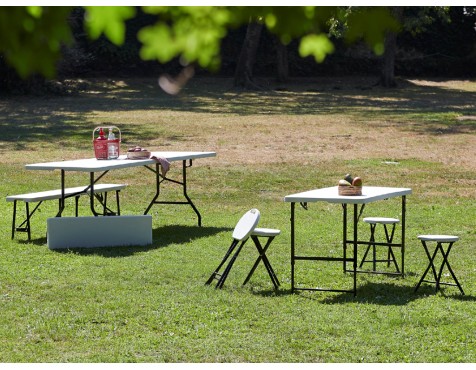 Taula Plegable De Jardí Easytable Blanca