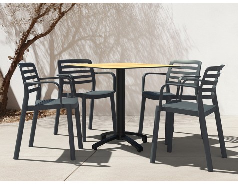 Conjunt De Jardí Fall Taula+4 Cadires Wind