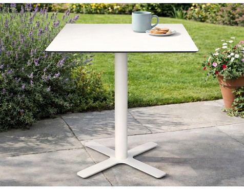 Mesa Jardín Cuadrada Goya Blanco