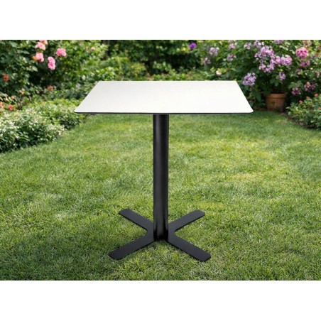 Mesa Jardín Cuadrada Goya Negra/Blanco