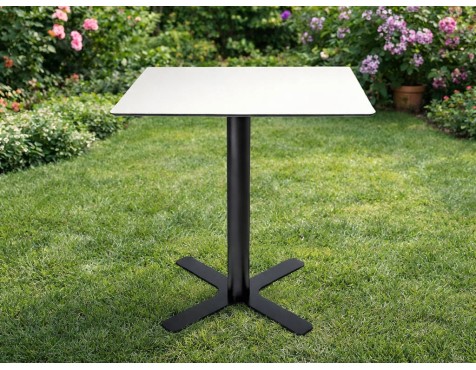 Mesa Jardín Cuadrada Goya Negra/Blanco
