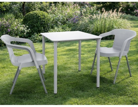 Mesa Jardín Cuadrada Marsella Blanco