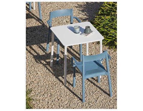 Mesa Jardín Cuadrada Marsella Blanco