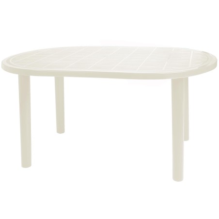 Taula Jardí Olot Oval Blanc