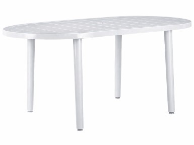 TAULA JARDÍ OLOT OVAL BLANC