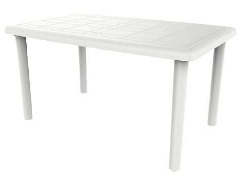 Taula Jardí Olot Rectangular Blanc