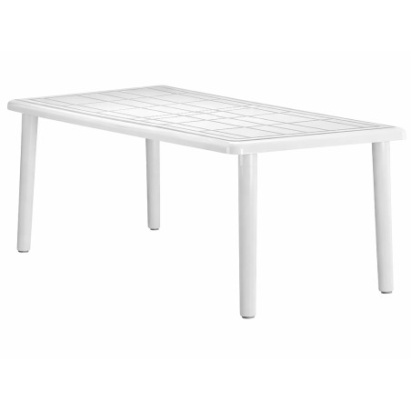 Taula Jardí Olot Rectangular Blanc