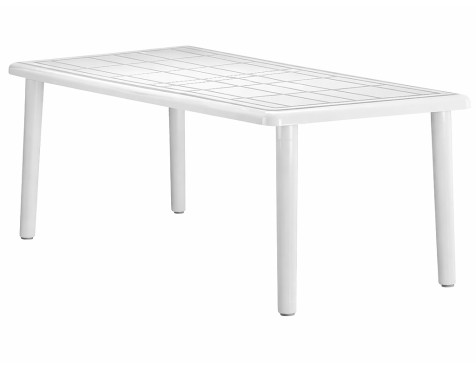 Taula Jardí Olot Rectangular Blanc